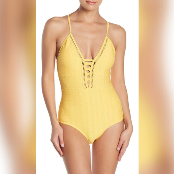 Nicole Miller Other - NWT Nicole Miller yellow one piece swimsuit